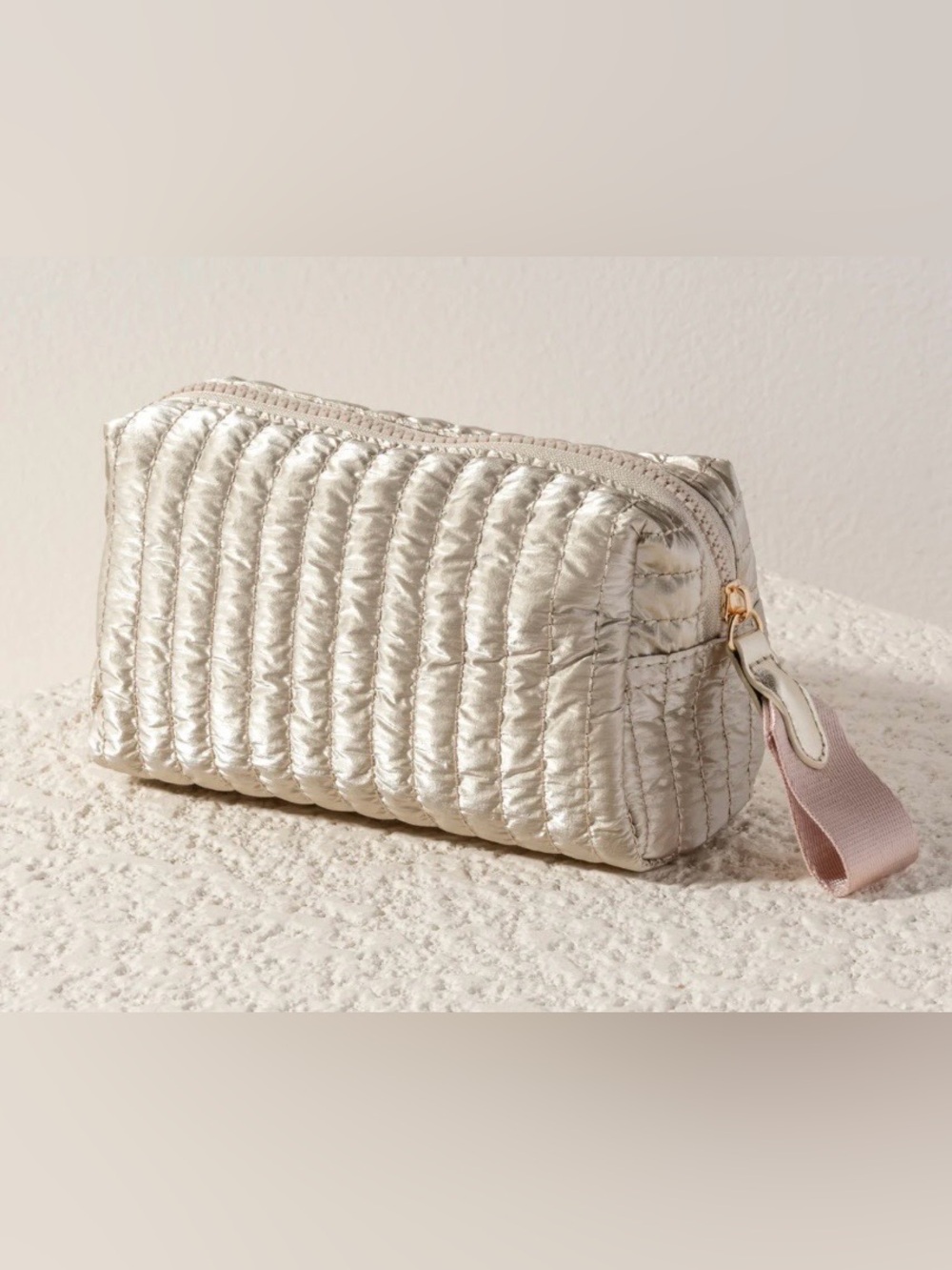 Anthropologie Shiraleah Logan Small Boxy Cosmetic Bag